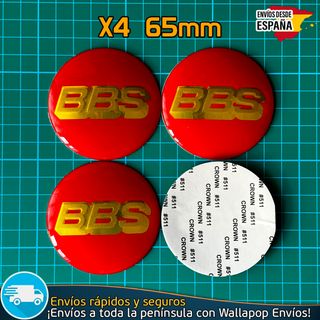 X4 Emblemas BBS 65mm Pegatinas Emblemas Tapacubos