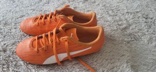 Botas futbol puma naranjas talla 35 1