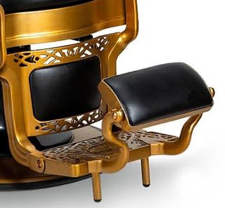 Sillón barbero Peluquería gold oro
