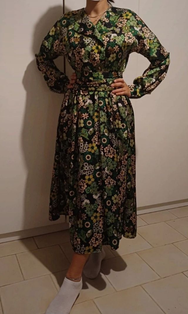 Abito lungo a fiori Lumina