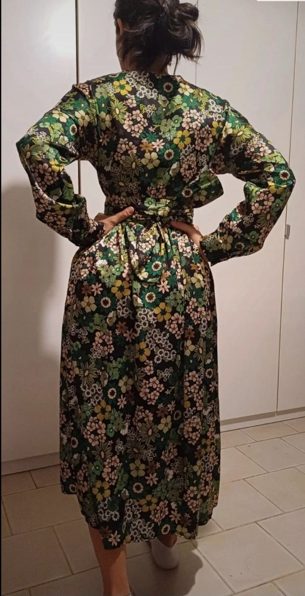 Abito lungo a fiori Lumina