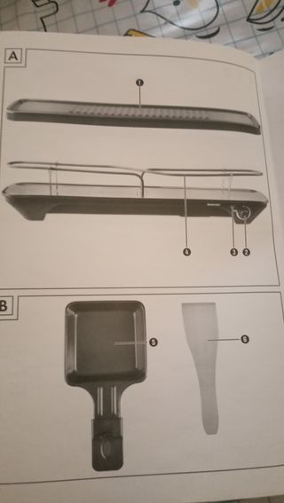 Raclette grill 4 personas