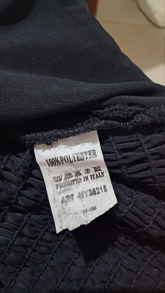 Camicia nera effetto corsetto