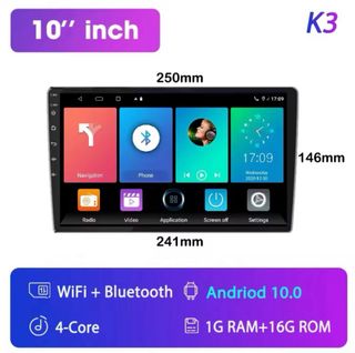 Pantalla LCD, GPS. Android para coche.