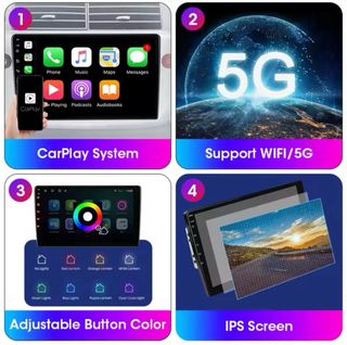 Pantalla LCD, GPS. Android para coche.