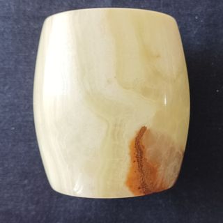 Portacandela in pregiato onice pachistano