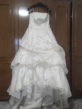 Vestido novia organza