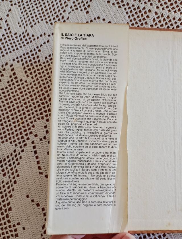 Libro vintage "Il saio e la tiara" - Piero Orefice