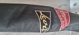 Cazadora Levis Cuero Negro y paño