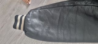 Cazadora Levis Cuero Negro y paño