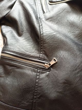 Cazadora biker imitación piel