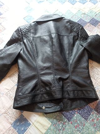 Cazadora biker imitación piel