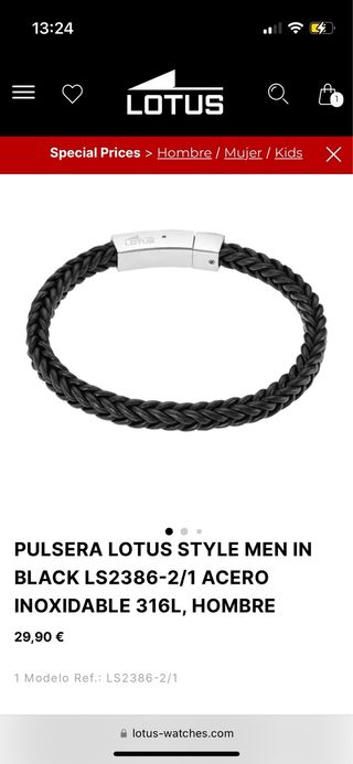 Pulsera hombre Lotus
