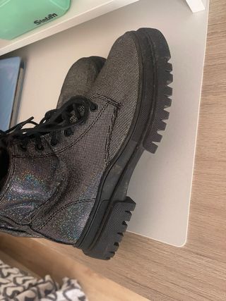 botas brillo niña
