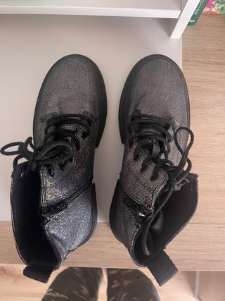 botas brillo niña