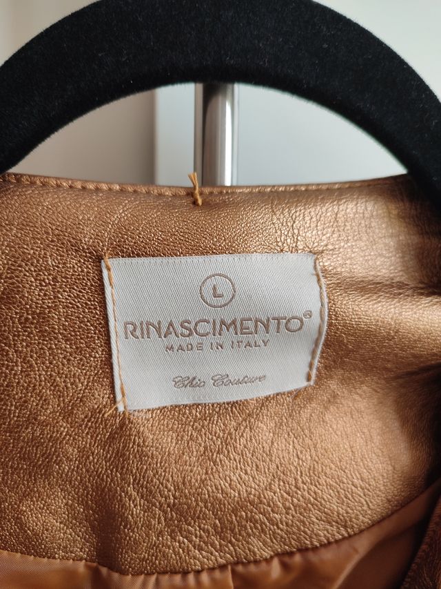 Giubbino ecopelle bronzo