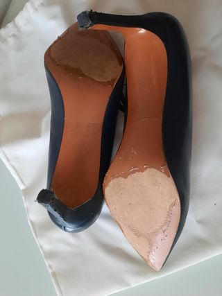 Zapato salón azul marino Zara talla 35