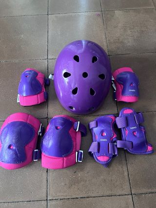 Kit de proteccion patines patinetes roller Oxelo 