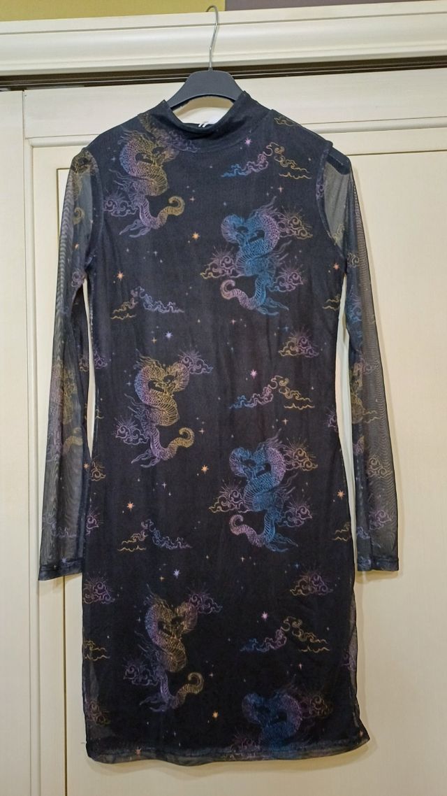 Abitino nero maniche lunghe