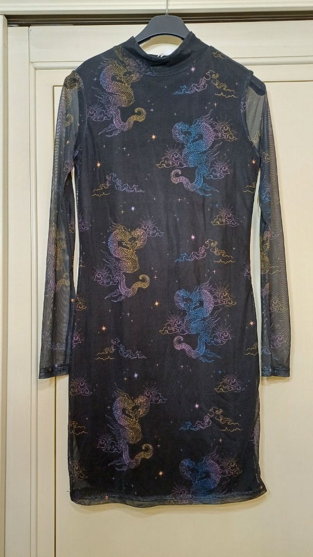 Abitino nero maniche lunghe