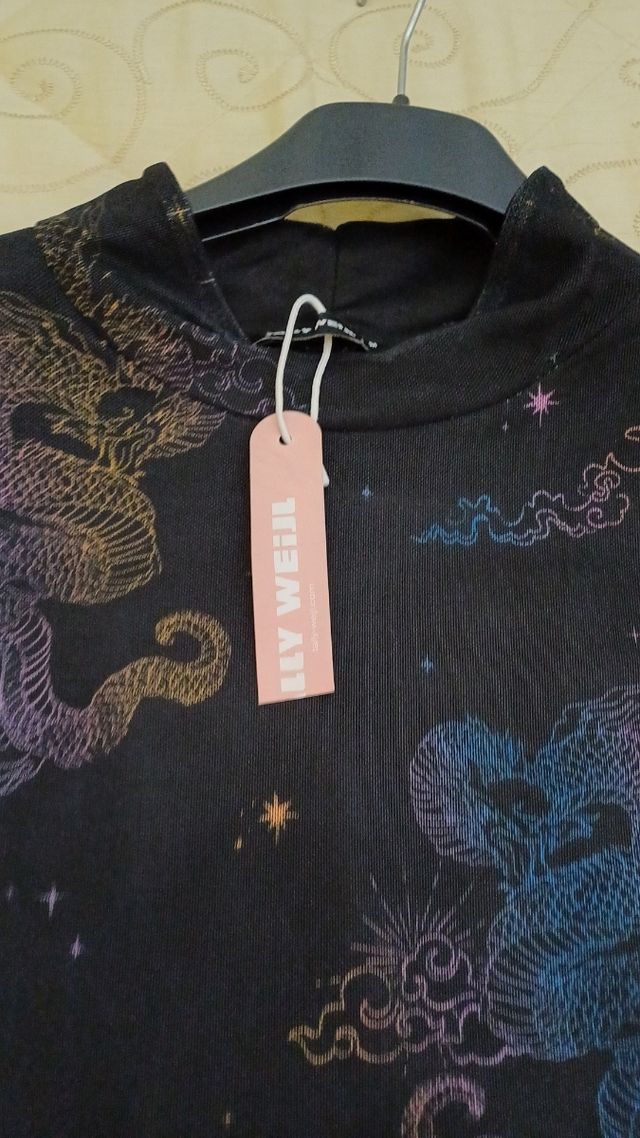 Abitino nero maniche lunghe