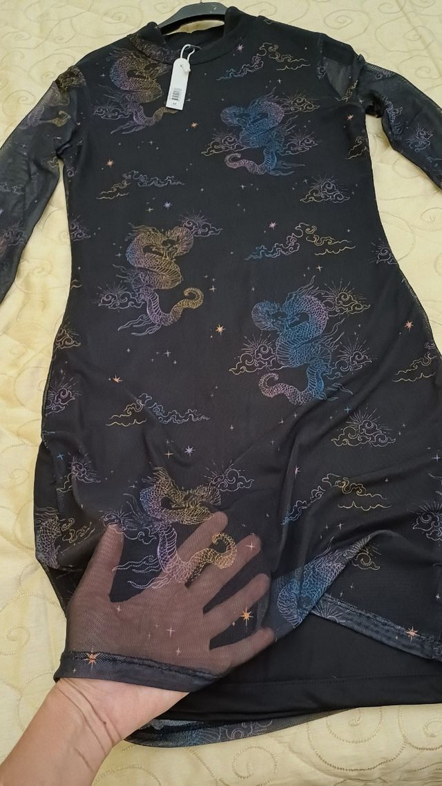 Abitino nero maniche lunghe