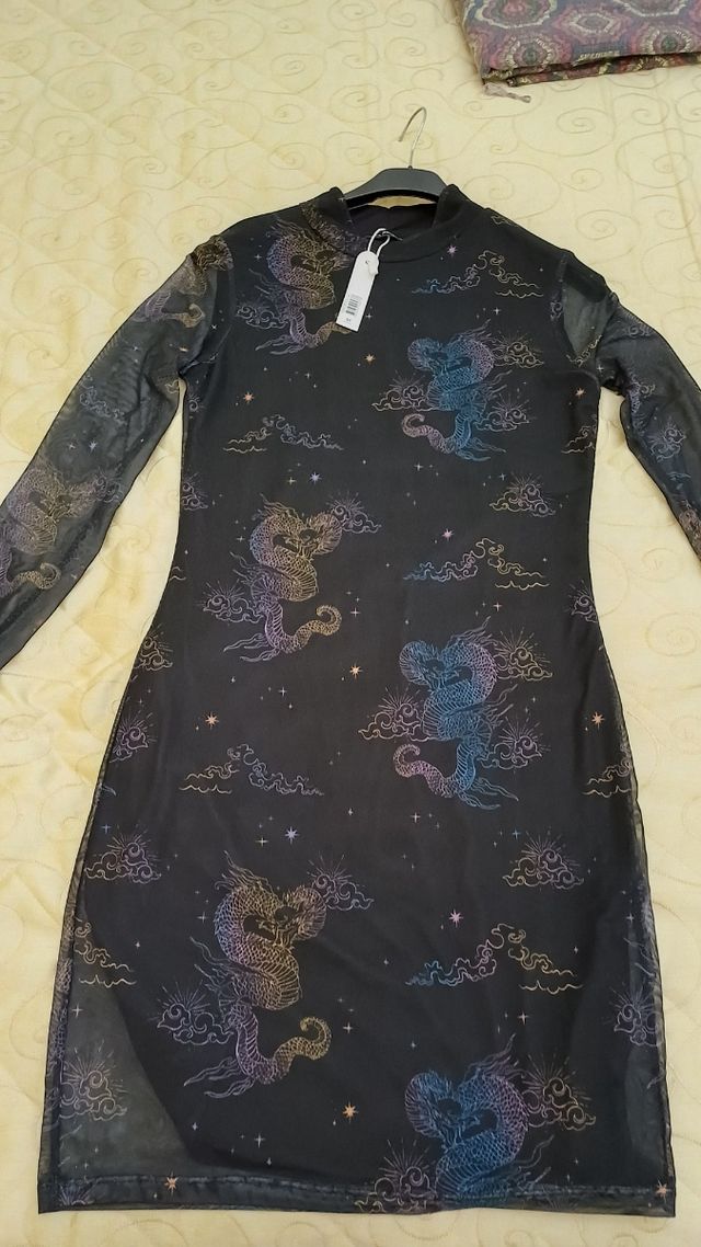 Abitino nero maniche lunghe