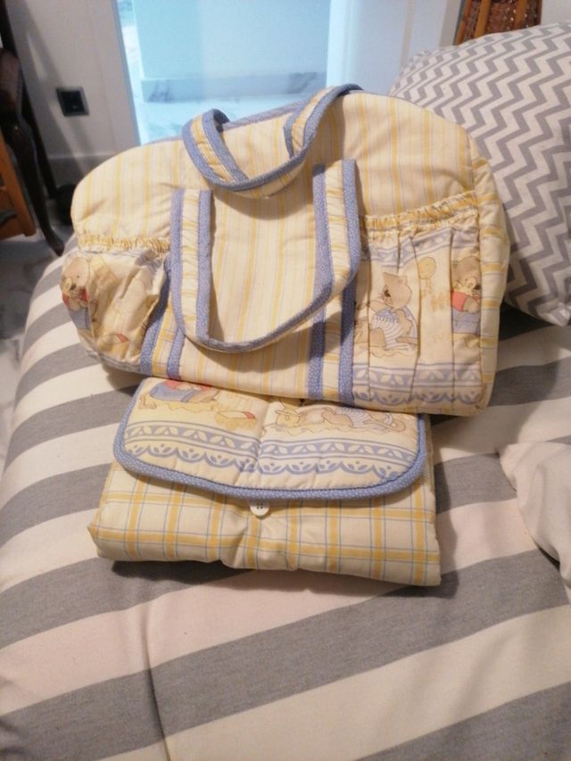 Bolso bebe con cambiador 