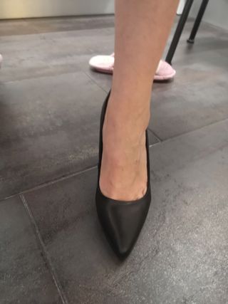 Zapato negro piel sin estrenar cuplé