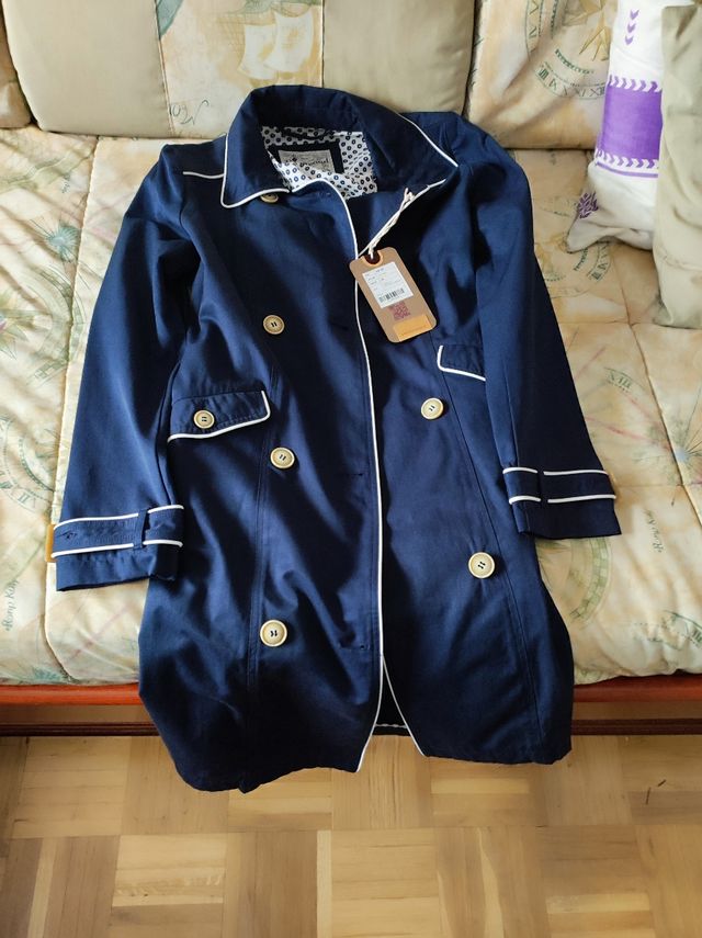 Gabardina nueva brearwood vintage para mujer