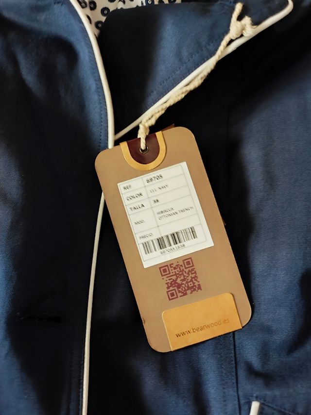 Gabardina nueva brearwood vintage para mujer