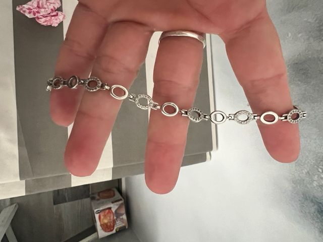 Pulsera de plata de ley