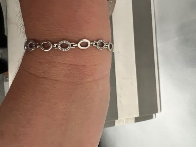 Pulsera de plata de ley
