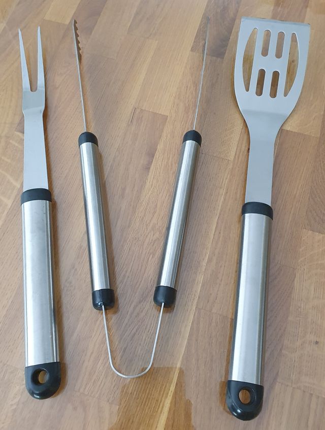 Conjunto talheres para churrasqueira / barbecue