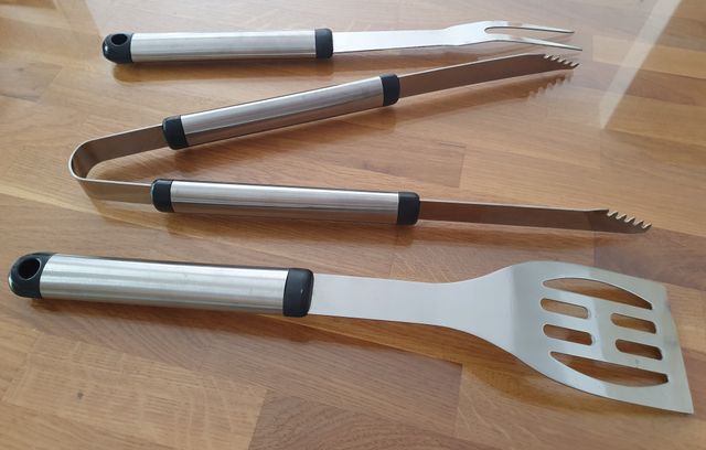 Conjunto talheres para churrasqueira / barbecue