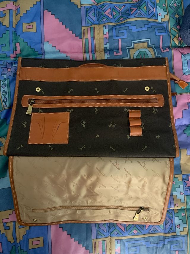 Maletin bolso marca petusco color marron