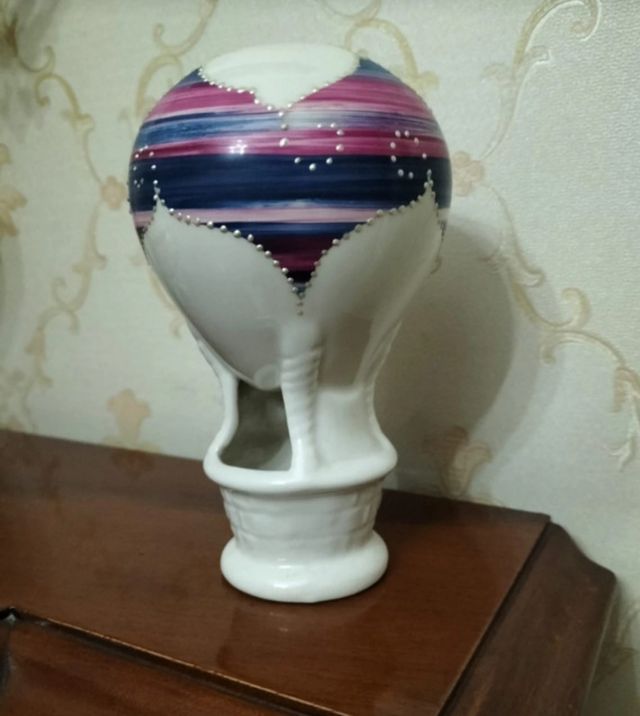 Mongolfiera in porcellana