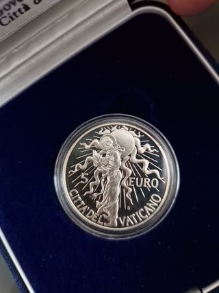 Moneta 5 Euro argento Vaticano 2007 Pace