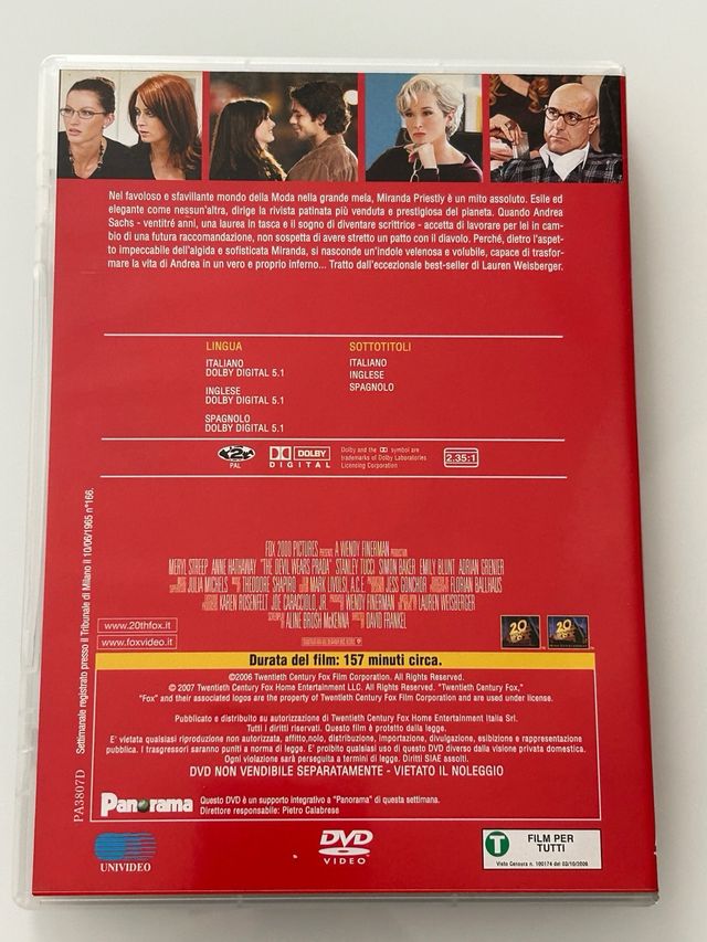 Dvd Il Diavolo Veste Prada