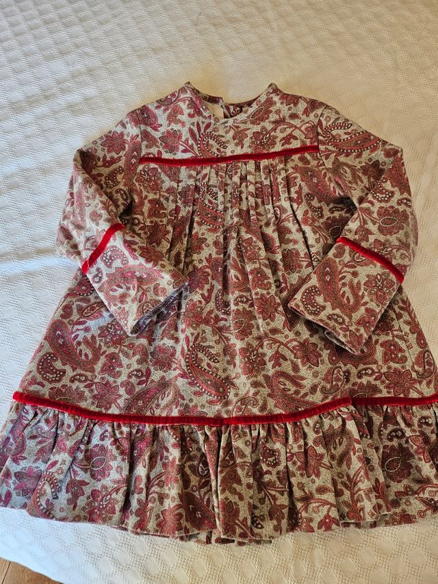 Vestio de niña 3/4años y rebeca azul