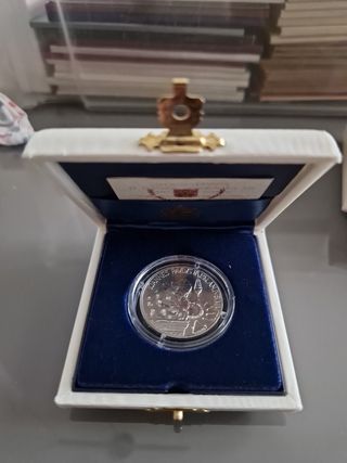 Moneta 2000 Lire argento Vaticano 2000 Gesù