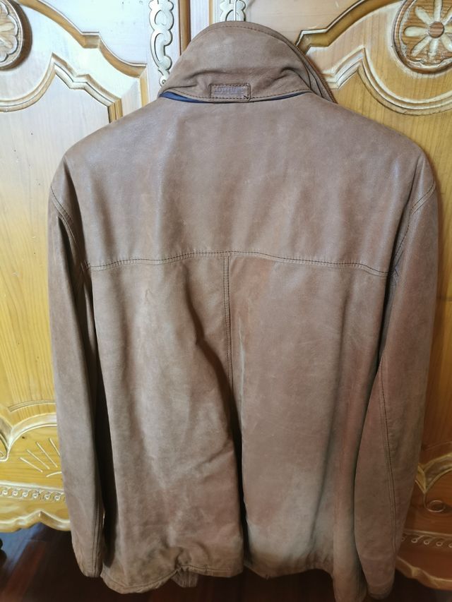 Chaqueton cazadora de piel Hombre
