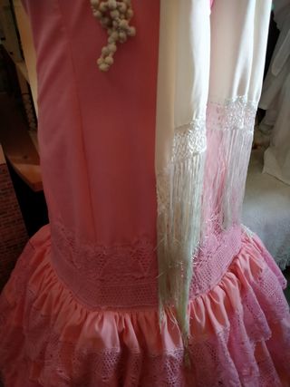 Traje flamenca gitana sevillana t.40