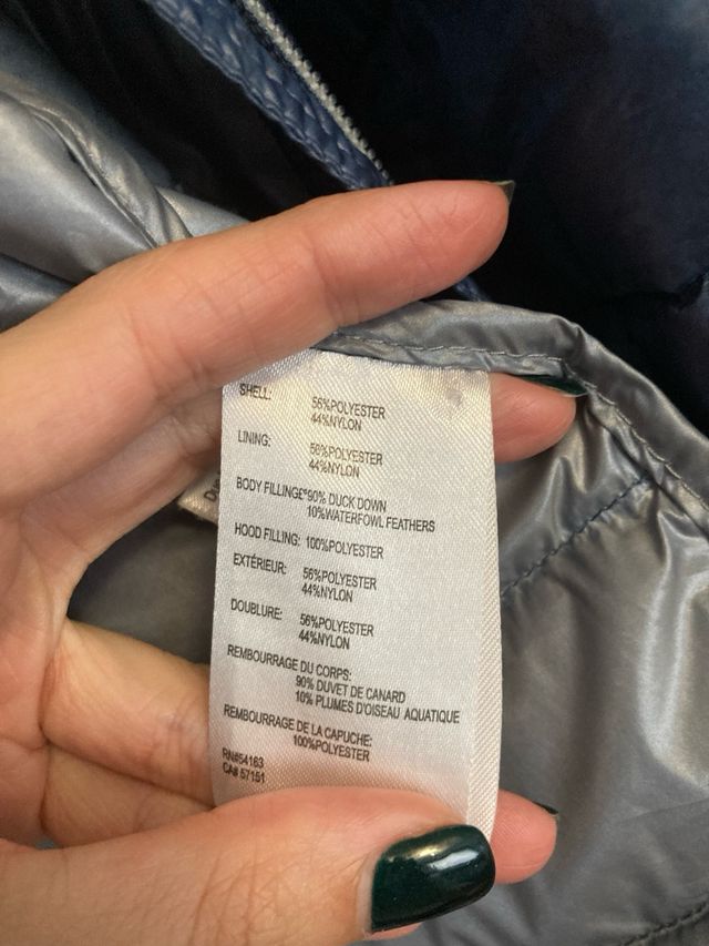 Parka azul Calvin Klein