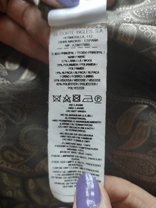 Abrigo Corte Ingles Talla 42