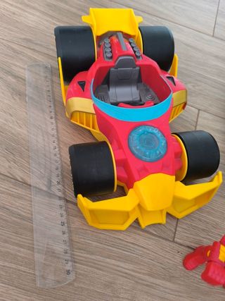 Lote Marvel 3 coches + 3 personajes +moto +Hulk