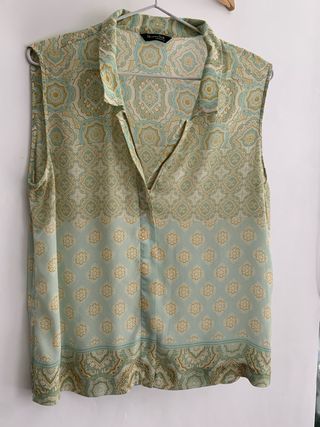 Blusa sin mangas massimo dutti nueva