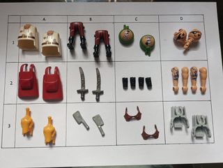 Despiece Playmobil SERIE 21 "Pirata / Carnicero".