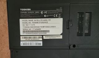 Pc portatil Toshiba satellite a200-1tp