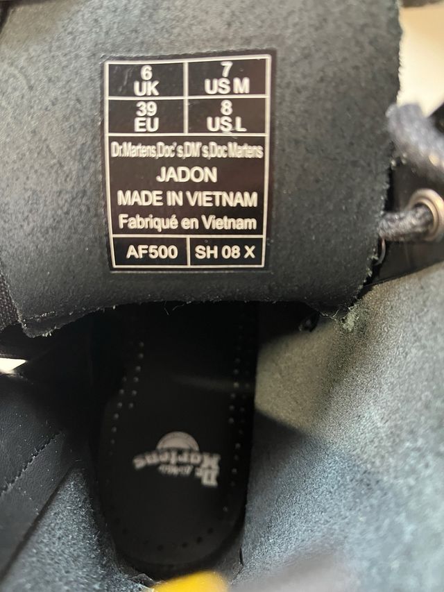 BOTAS Dr Martens: PLATAFORMA JADON DE PIEL SMOOTH